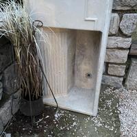 Lavello marmo di Carrara intagliato a mano