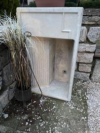 Lavello marmo di Carrara intagliato a mano