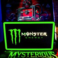 lightbox lampada led Monster Energy drink 3d