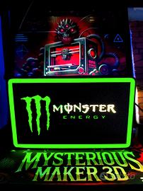 lightbox lampada led Monster Energy drink 3d
