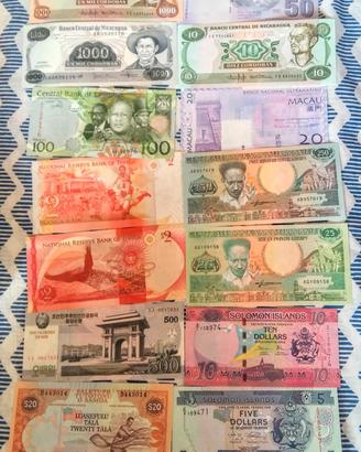 *banconote straniere mondiali lesoto samoa rare*