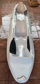 Kayak/canoa biposto rigido + 2 pagaie