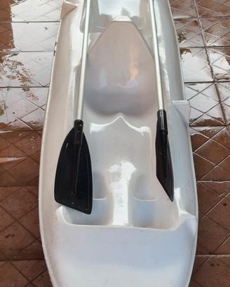 Kayak/canoa biposto rigido + 2 pagaie
