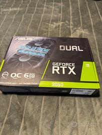 Scheda video nvidia 3050 6GB mai usata