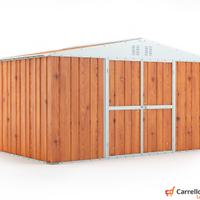 Box lamiera deposito Acciaio 403x269 fin legno