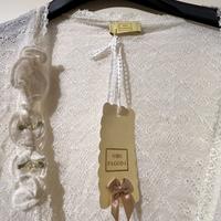 scaldacuore lingerie panna lana merinos tg M