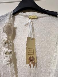 scaldacuore lingerie panna lana merinos tg M