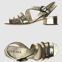 PRADA sandali scarpe vintage donna rettile 37-38
