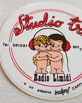 ADESIVO STUDIO TRE Radio locale Limidi MO anni 8