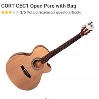 chitarra classica elettrificata Cort inclusa borsa