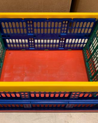 Cesta rettangolare in plastica richiudibile