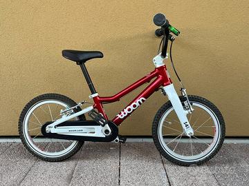 Bici bambino WOOM GO 2 Rossa 14" Perfetta +imballo