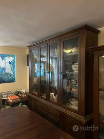 2 mobili vetrina in legno