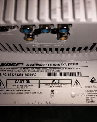 BOSE ACOUSTIMASS 10 III system