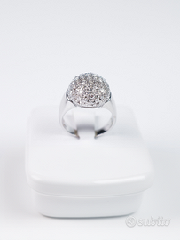 Anello in oro bianco con diamanti