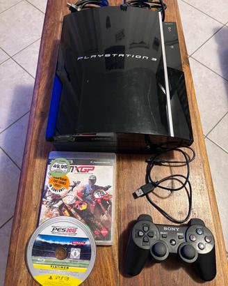 Sony PlayStation 3 PS3 fat 40 gb con 2 giochi