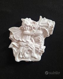 Fatina decorativa in gesso