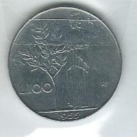 100 Lire "Minerva" Repubblica Italiana