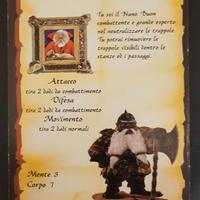 Nano HeroQuest Scheda Personaggio MB 1990