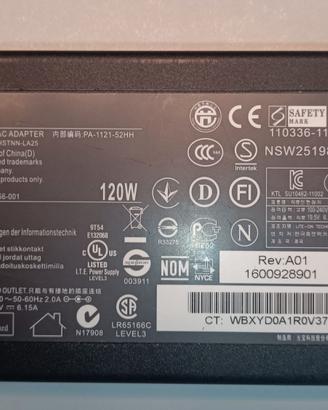 Alimentatore HP orig. 19.5Vdc – 120W – 644699-001