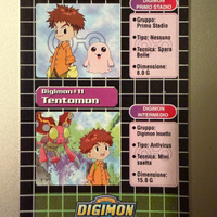 CARTA LENTICOLARE DIGIMON 1999 MOTIMON - TENTOMON