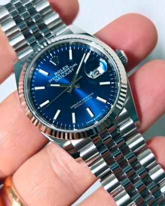 Rolex DJ 36 126234 blu vivo nuovo 08/2026 ITA 