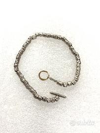 Dodo braccialetto argento granelli  cm 18/ oro 18