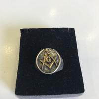 Anello argento unisex bicolor