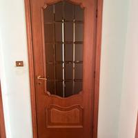 5 Porte interne 80X220 noce con vetro