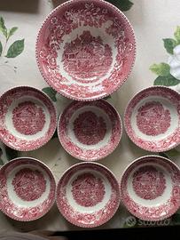 Set 6+1 Piatti Vintage Enoch Wedgwood Avon Cottage