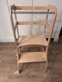 Torre Montessori Ette Tete convertibile in tavolo