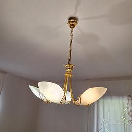 Lampadario completo di abasciur