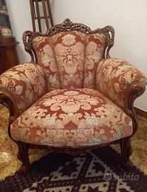 salotto in legno massello 