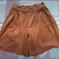 Pantaloncino donna camosciato