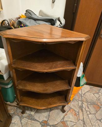 Angoliera a giorno in legno stile classico/vintage