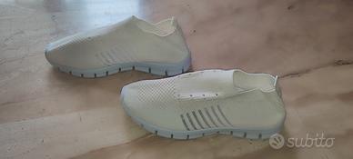 Sneakers slip on bianche