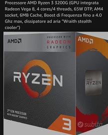 AMD Rayzen 3200G -gpu integrata Scatolato