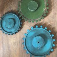 industrial - vintage ingranaggi legno