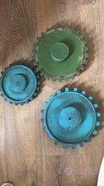 industrial - vintage ingranaggi legno