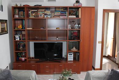 Libreria,vetrinette,divani