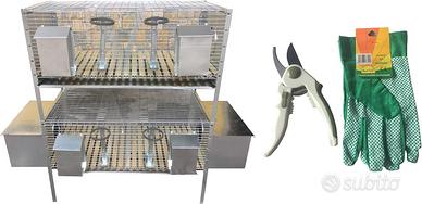 Gabbia Conigli Rabbit Plus Conigliera Mista