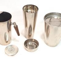 Cocktail Barman Set in stile Decò 3 pezzi Vintage