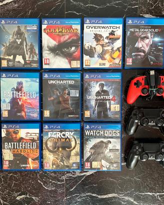 Lotto o singoli PS4: 13 Giochi + 3 Controller PS4