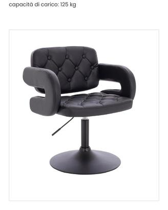 6 SEDIE /poltroncine, girevoli design CHESTERFIELD