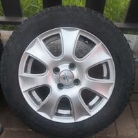 cerchi in lega 15" con  gomme invernali m+s