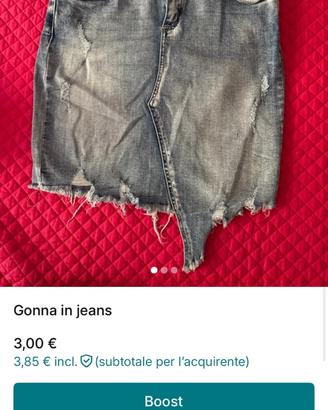 Gonna jeans e pantaloncini