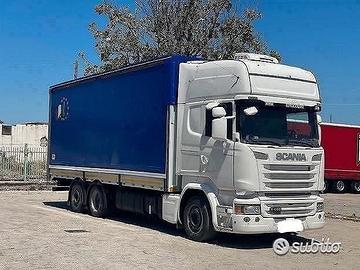 Scania r450 e6 centinato mt 7.80 2016 auto + intar