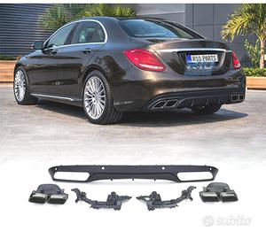 DIFFUSORE MERCEDES CLASSE C W205 SEDAN 14-18 LOOK 