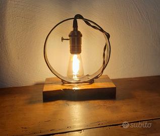 lampada rustica da tavolo 