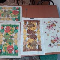 Set 4 Strofinacci Cucina Canovacci Asciugapiatti